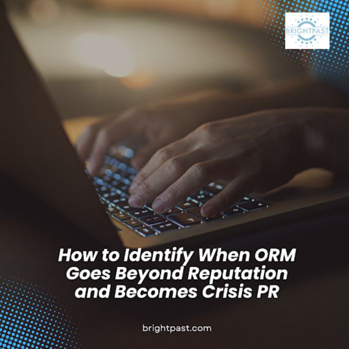 ORM shifting into crisis PR mode